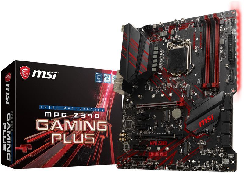 MSI MPG Z390 GAMING PLUS - Carte-mère - ATX - LGA1151 Socket - Z390 Chipset - USB 3.1 Gen 1, USB-C Gen2, USB 3.1 Gen 2 - Gigabit LAN - carte graphique embarquée (unité centrale requise) - audio...