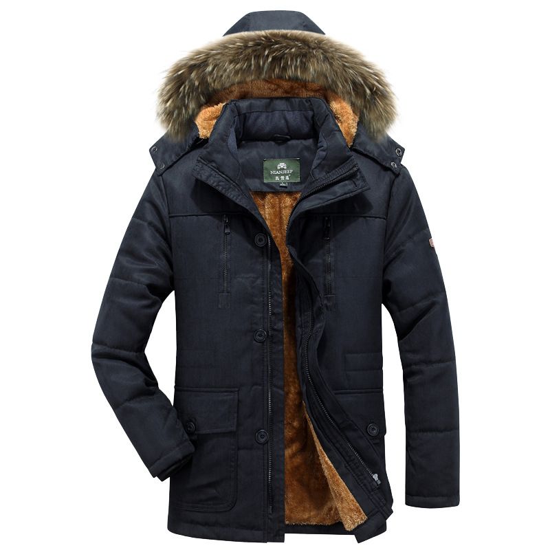 Parka Homme De Marque À Poches Multiples Hiver Chaud Doudoune Hommes À Capuche Detachable Vêtement Masculin Épaississant Manteau -Zs306822