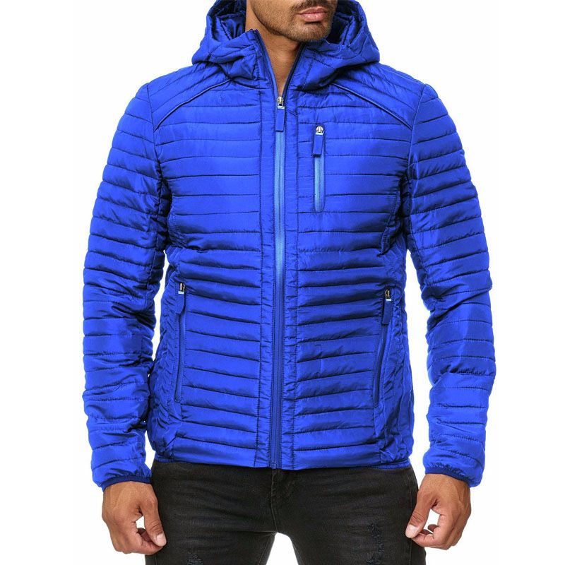 Doudoune Homme De Marque Légèreà Capuche Courte Manteau Homme Hiver Chaud Revers Slim Parka Homme -Zs306913