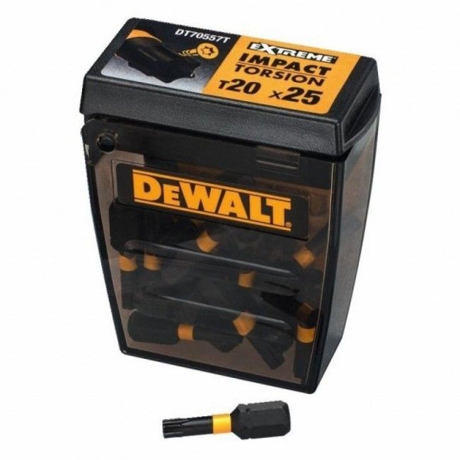 DeWalt DT70557T Embouts à impact Torsion T20 x 25mm 25pcs