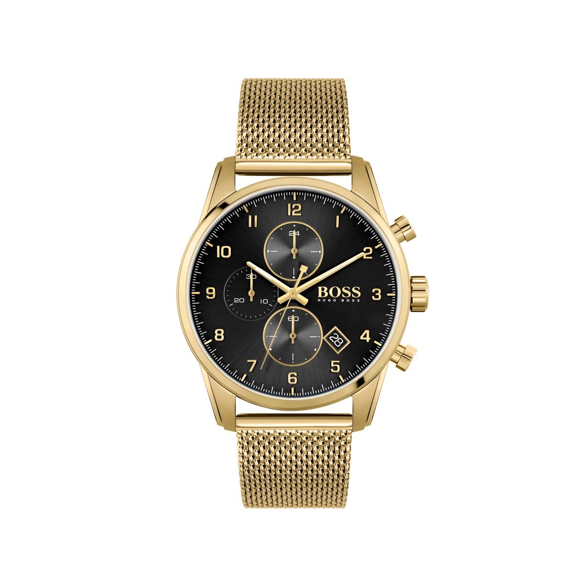 Hugo Boss Montre Doré Chronographe Hommes Skymaster 1513838