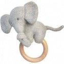 Nattou - Anneau De Dentition Bois Tembo Eléphant Gris - Nattou