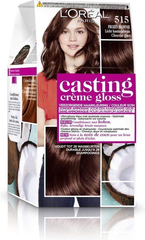 Coloration 5.15 Glacé Gloss Sans Ammoniaque Casting Crème Gloss 'oreal Paris La Boîte - vue 2