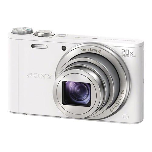 Sony Cyber-Shot Dsc-Wx300 - Appareil Photo Numã©Rique - Compact - 18.2 Mp - 20X Zoom Optique - Wi-Fi - Blanc