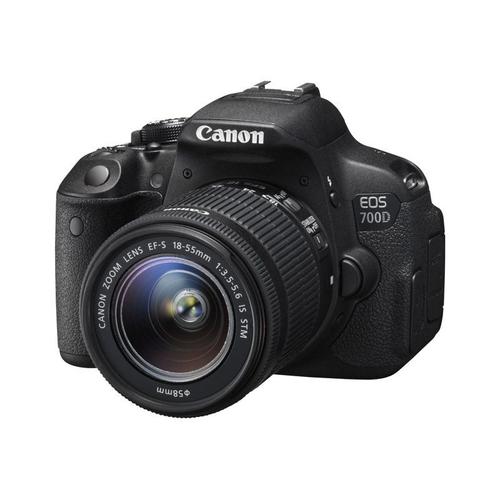 Canon Eos 700D - Appareil Photo Numérique - Reflex - 18.0 Mp - Aps-C - 1080P - 3X Zoom Optique Objectif Ef-S 18-55 Mm Is Stm