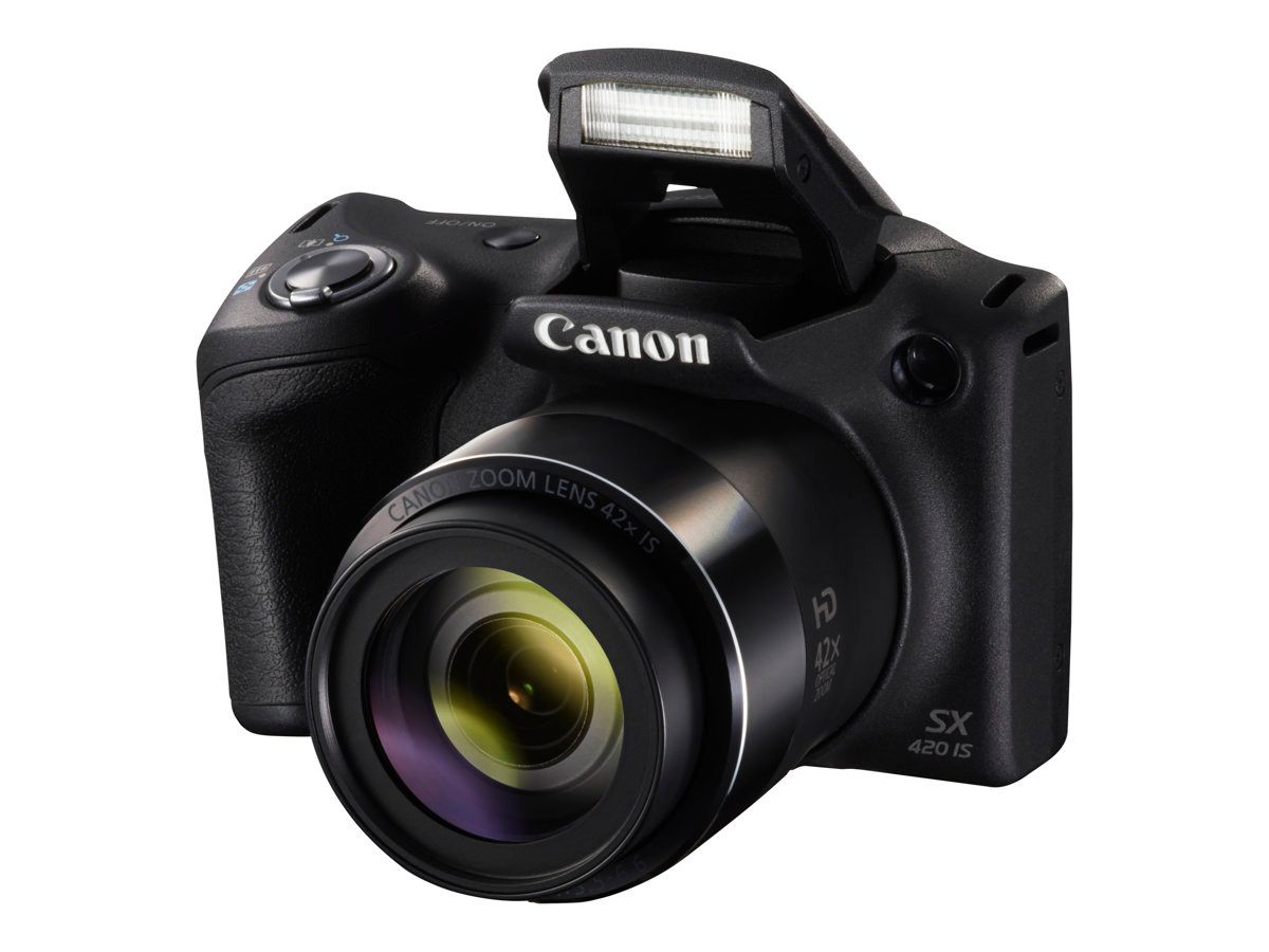 Appareil photo Compact SX420 IS Noir compact - 20.0 MP - 720 p / 25 pi/s - 42x zoom optique - Wi-Fi, NFC - noir