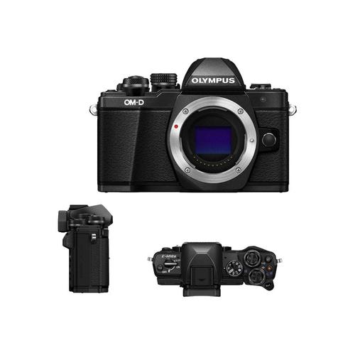 Pack Fnac Hybride Olympus E-M10 Mark II Noir + Objectif M.Zuiko Digital Ed 12-50 Mm 1:3.5 6.3 Ez Noir + Fourre-Tout + Carte Mémoire Sdhc 8 Go