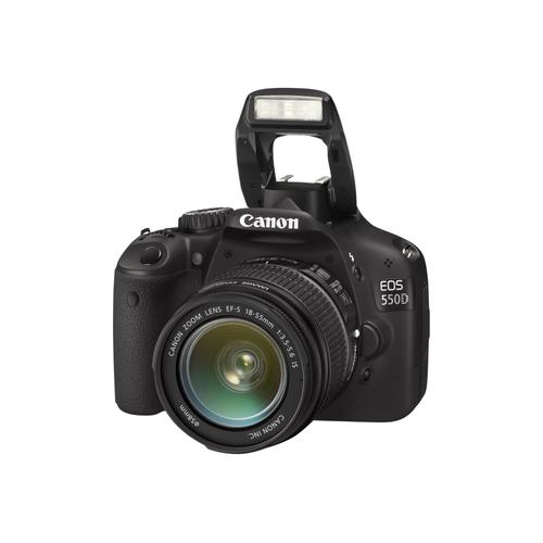 Canon Eos 550D Appareil Photo Numérique Reflex 18 Mpix Kit Objectif 18-55Mm Is Noir