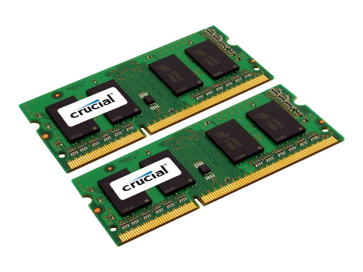 Crucial DDR3L kit 8 Go: 2 x 4 Go SO DIMM 204 broches 1600 MHz / PC3 12800 CL11 1.35 V mémoire sans tampon non ECC