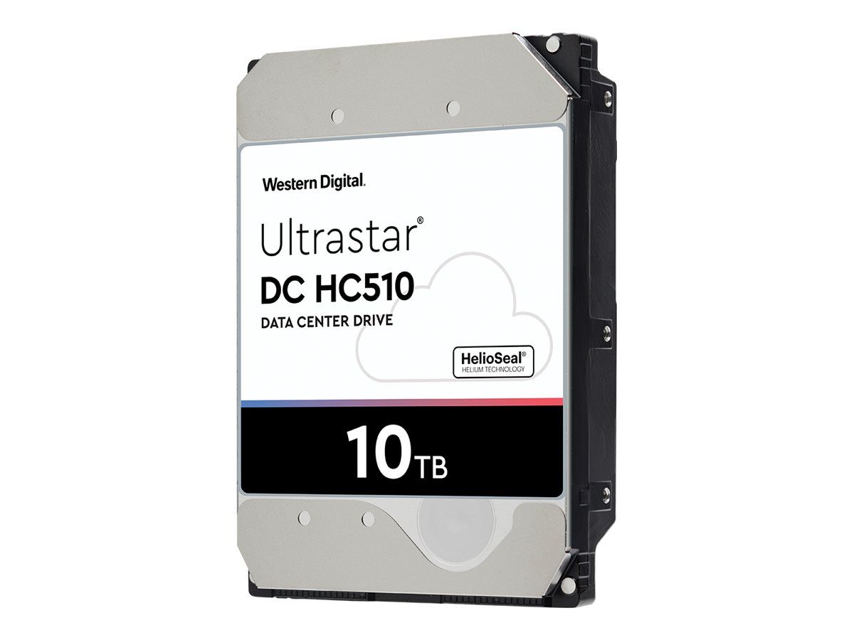 WD Ultrastar DC HC510 HUH721010ALE601 Disque dur chiffré 10 To interne 3.5 SATA 6Gb/ 7200 toursmin mémoire tampon : 256 Mo Self Encrypting Drive SED