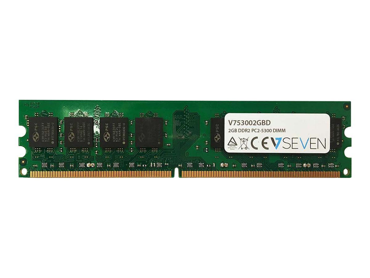 V7 2GB DDR2 PC2 5300 667Mhz DIMM Desktop Module de mémoire V753002GBD Neuf - vue 2