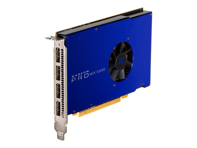 AMD Radeon Pro WX5100 Carte graphique Radeon Pro WX 5100 8 Go GDDR5 PCIe 3.0 x16 4 x DisplayPort