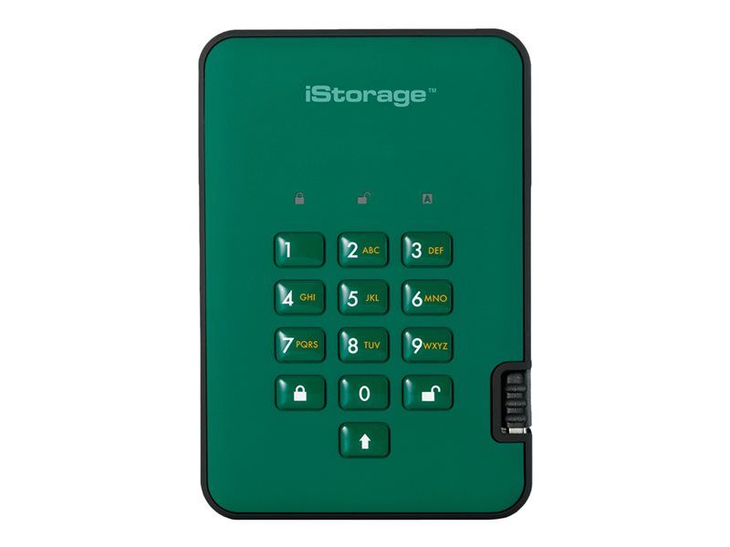 iStorage diskAshur² SSD chiffré externe portable USB 3.1 FIPS 197 256 bit AES XTS anglais Conformité TAA