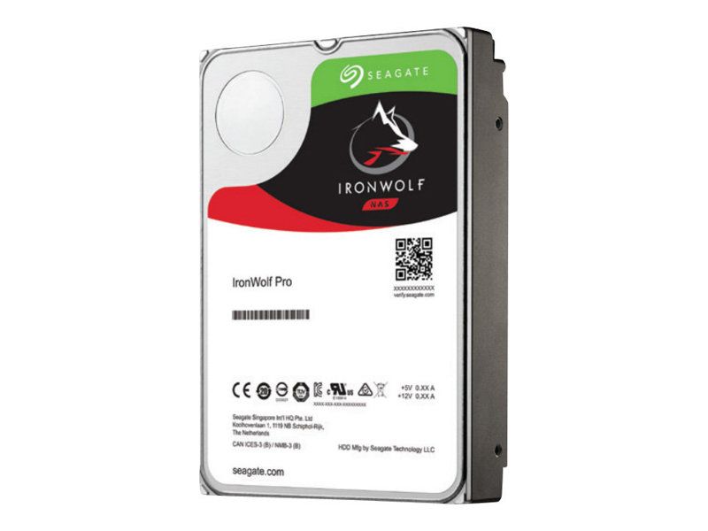Seagate IronWolf Pro ST14000NE0008 - Disque dur - 14 To - interne - 3.5 - SATA 6Gb/s - 7200 tours/min - mémoire tampon : 256 Mo - avec 2 ans de Seagate Rescue Data Recovery