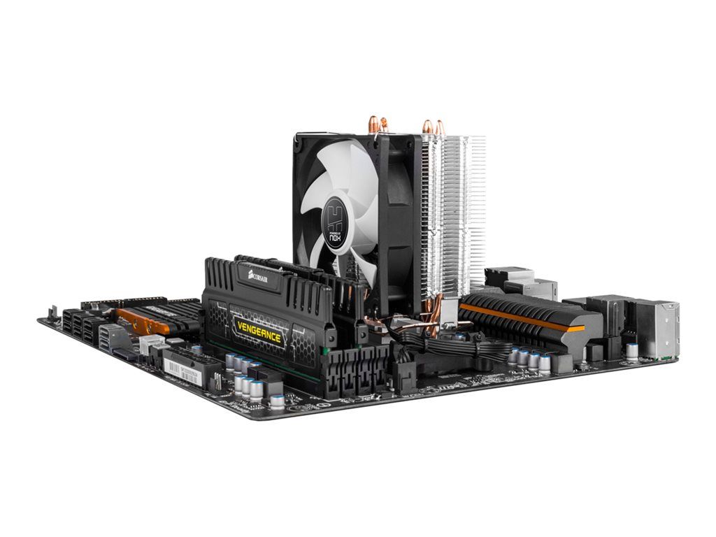 Nox Hummer H 190 Refroidisseur de processeur pour : LGA775 LGA1156 AM2 AM2+ AM3 LGA1155 AM3+ FM1 FM2 LGA1150 FM2+ LGA1151 AM4 cuivre avec embase en aluminium 92 mm