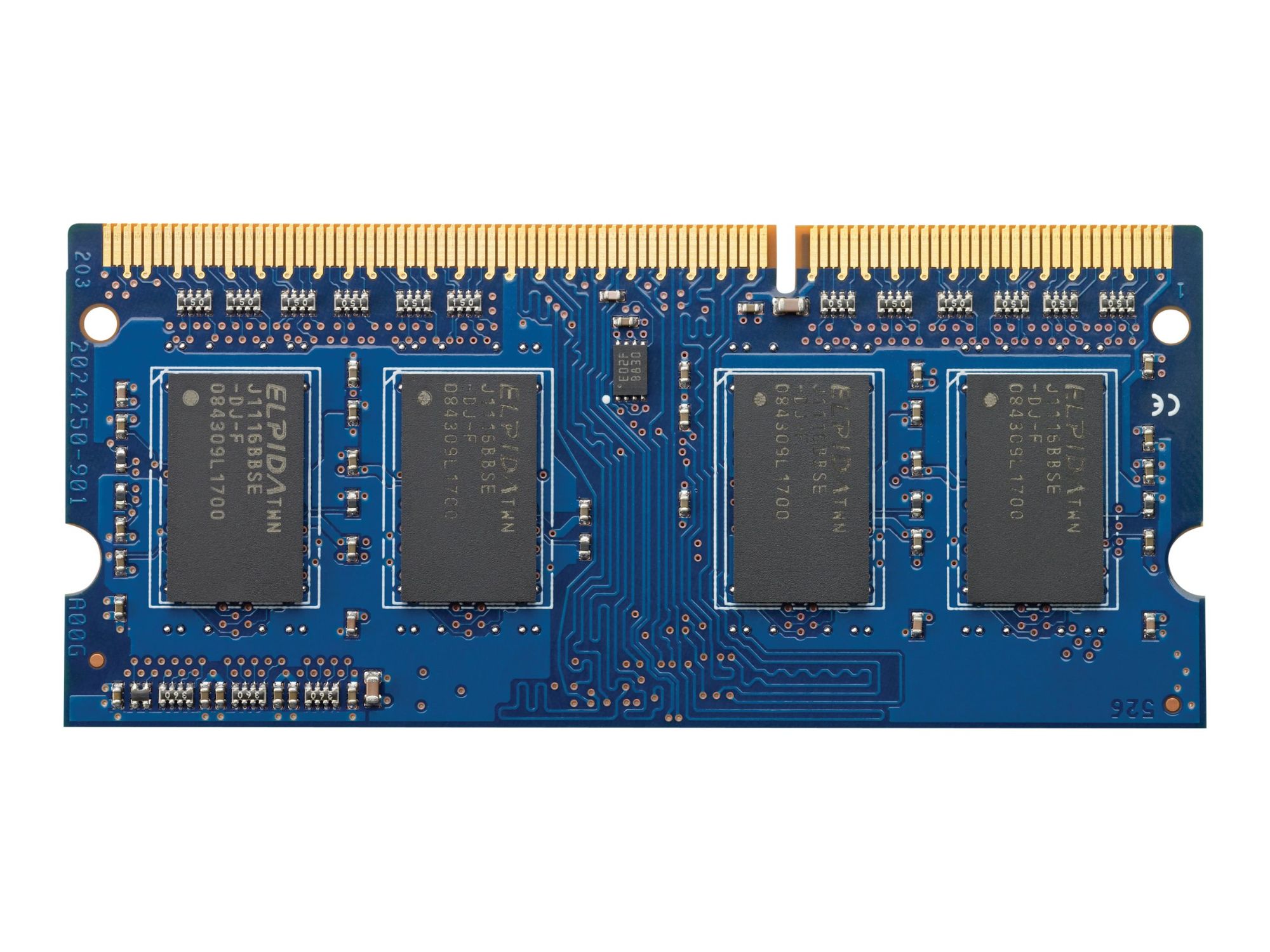 HP - DDR3 - module - 1 Go - SO DIMM 204 broches - 1333 MHz / PC3-10600 - mémoire sans tampon - non ECC - pour EliteBook 25XX, 27XX, 84XX, 8560; Mini 100; ProBook 43XX, 45XX, 47XX, 53XX, 64XX...