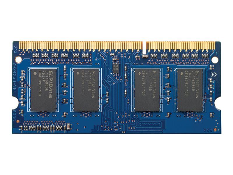 HP - DDR3 - module - 1 Go - SO DIMM 204 broches - 1333 MHz / PC3-10600 - mémoire sans tampon - non ECC - pour HP 63X; EliteBook 25XX, 27XX; Mini 100; Pavilion dv6, dv7; ProBook 45XX, 53XX, 64XX...