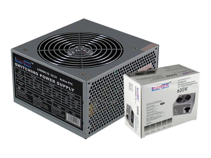 LC Power Office LC600H 12 V2.31 Alimentation électrique interne 600 Watt PFC active