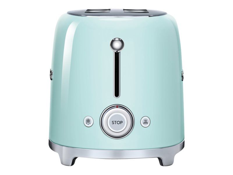 Smeg 50's Style TSF02PGEU - Grille-pain - 4 tranche - 2 Emplacements - vert pastel