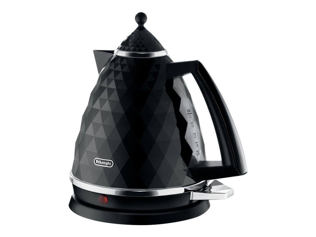 De'Longhi Brillante KBJ 2001.BK Bouilloire 1.7 litres sans fil 2 kWatt