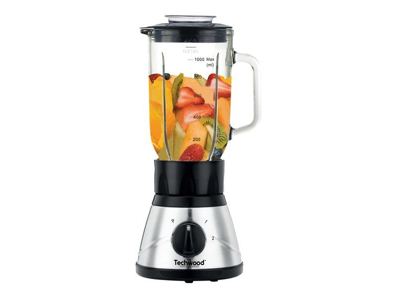 Techwood TBLI 410 Bol mixeur blender 1 litre 400 Watt acier inoxydable