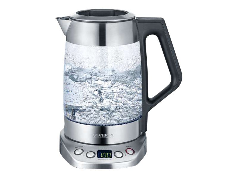SEVERIN WK 3479 Deluxe Infuseur à thébouilloire 1.7 litres 3 kWatt glassbrushed stainless steel
