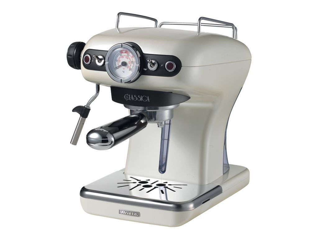 Ariete Classica 138917 Machine à café avec buse vapeur Cappuccino 15 bar pearl
