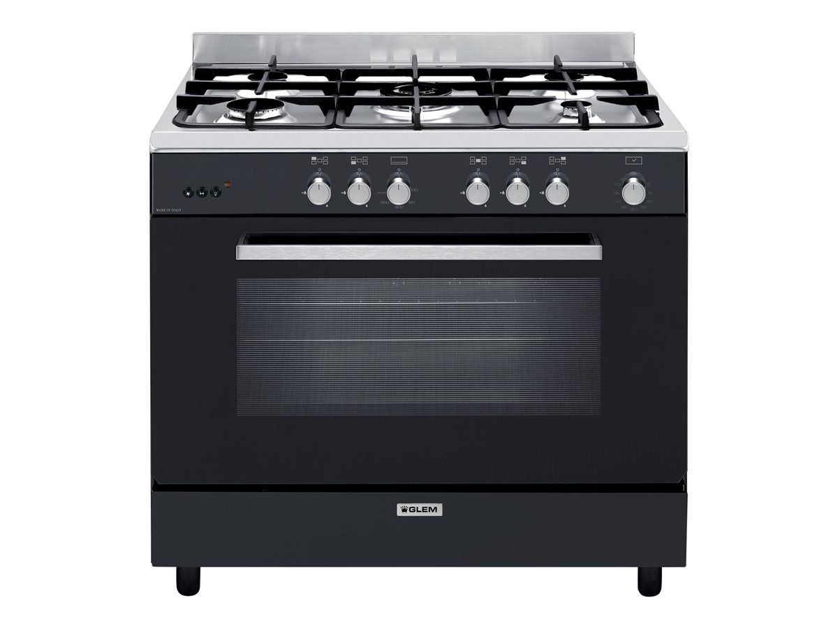 GLEM piano de cuisson 90 cm gaz GE960CMBK2 - vue 2
