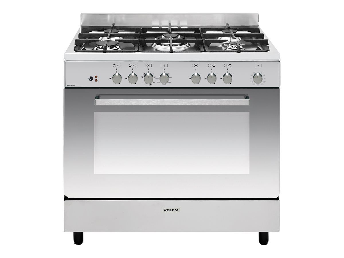 GLEM piano de cuisson mixte 90 cm inox GE960CVIX2 - vue 2