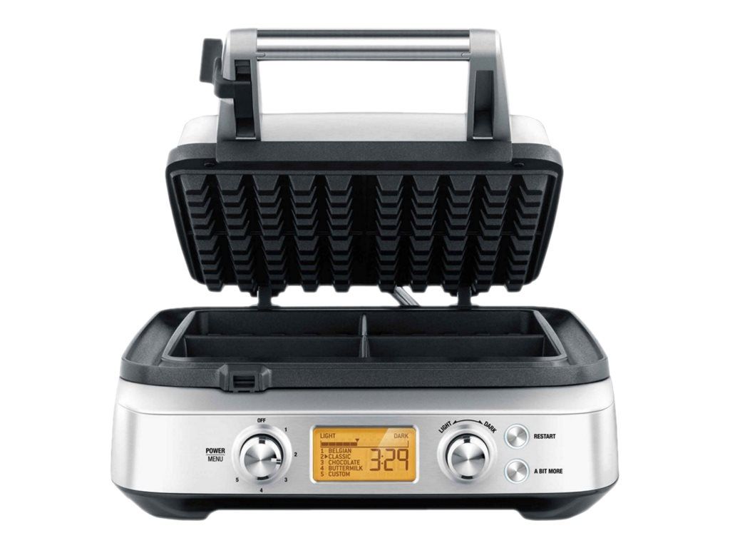 Sage SWM620BSS4EEU1 the Smart Waffle Pro Gaufrier 1 kWatt inox brossé