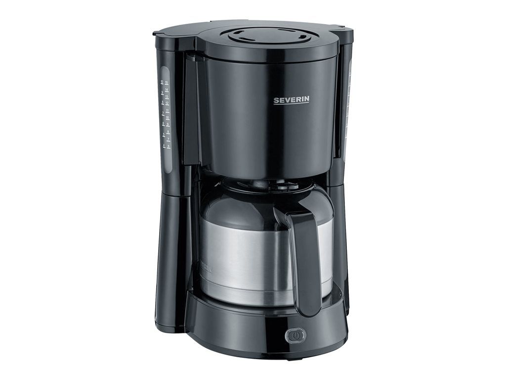 Severin KA 4835 Type - Cafetière - 8 tasses - noir/inox brossé