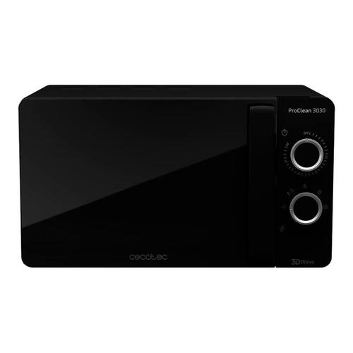 Cecotec Proclean 3030 - Four Micro-Ondes Monofonction - Pose Libre - 20 Litres - 700 Watt - Noir