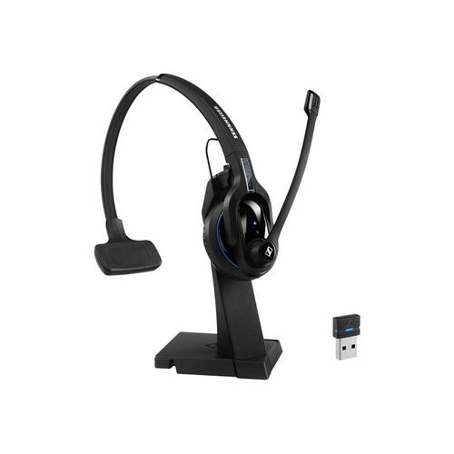 Epos I Sennheiser Impact Mb Pro 1 Uc - Micro-Casque - Sur-Oreille - Bluetooth - Sans Fil - Noir Avec Anneau Bleu