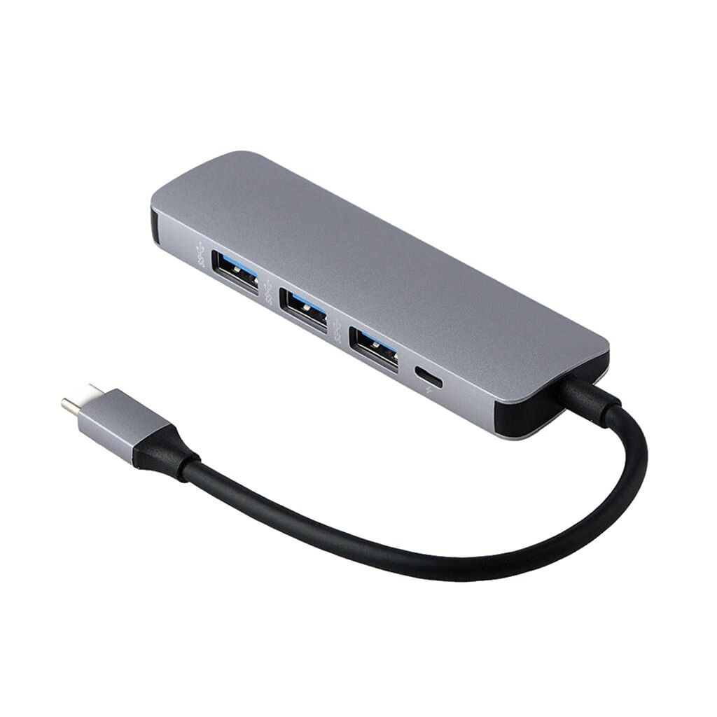 5in1 USB type C à 4 ports Usb 3.0 Micro USB Hub pour MacBook Pro 2016/2017