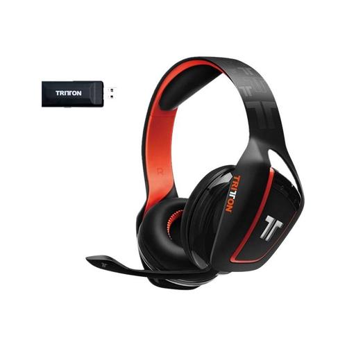 Tritton – Ark 200 – Casque Gaming Rgb Sans Fil Noir – 4 Haut-Parleurs Néodymes – Micro Unidirectionnel – Rétroéclairage Personnalisable – Compatible PS4, PC Et Mac