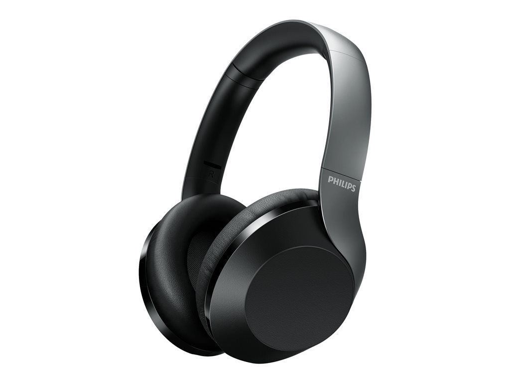 Philips Performance TAPH805BK - Écouteurs avec micro - circum-aural - Bluetooth - sans fil - Suppresseur de bruit actif - jack 3,5mm - noir