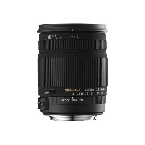 Sigma 18-250 Mm F3.5-6.3 Dc Hsm Os 72 Mm Objectif (Adapté À Pentax K) Noir