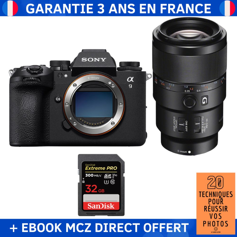 Sony A9 III + FE 90mm f2.8 Macro G OSS + 1 SanDisk Extreme PRO UHS II SDXC 300 MB/ + Ebook '20 Techniques pour Réussir vos Photos' Appareil Photo Professionnel - vue 5