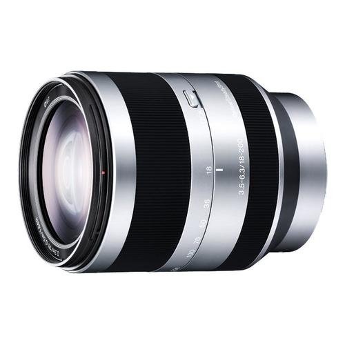 Sony Alpha Sel18200 Lentille Et Monture E 18–200 Mm F3.5–6.3 Oss Objectif (Silver)