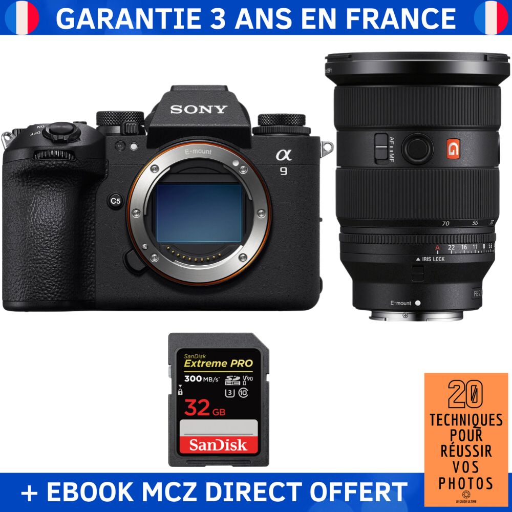 Sony A9 III + FE 24 70mm f2.8 GM II + 1 SanDisk Extreme PRO UHS II SDXC 300 MB/ + Ebook '20 Techniques pour Réussir vos Photos' Appareil Photo Professionnel - vue 4