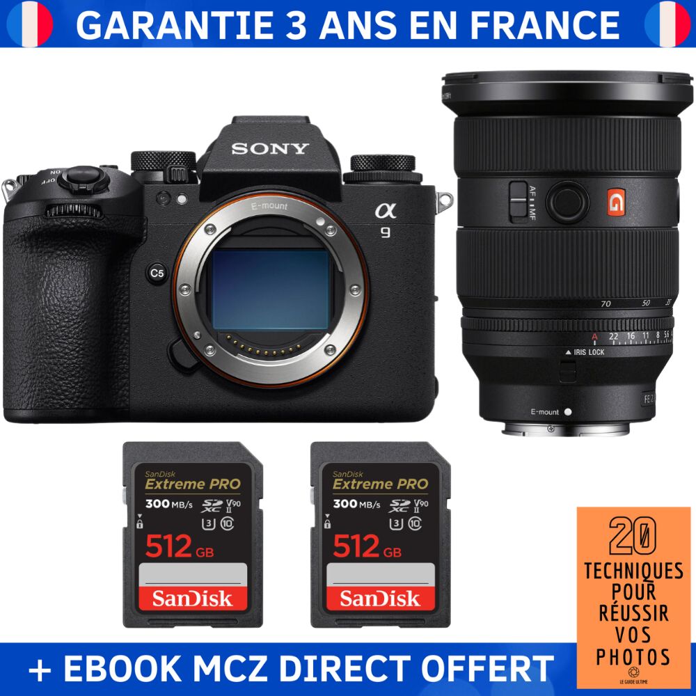 Sony A9 III + FE 24 70mm f2.8 GM II + 2 SanDisk Extreme PRO UHS II SDXC 300 MB/ + Ebook '20 Techniques pour Réussir vos Photos' Appareil Photo Professionnel - vue 5