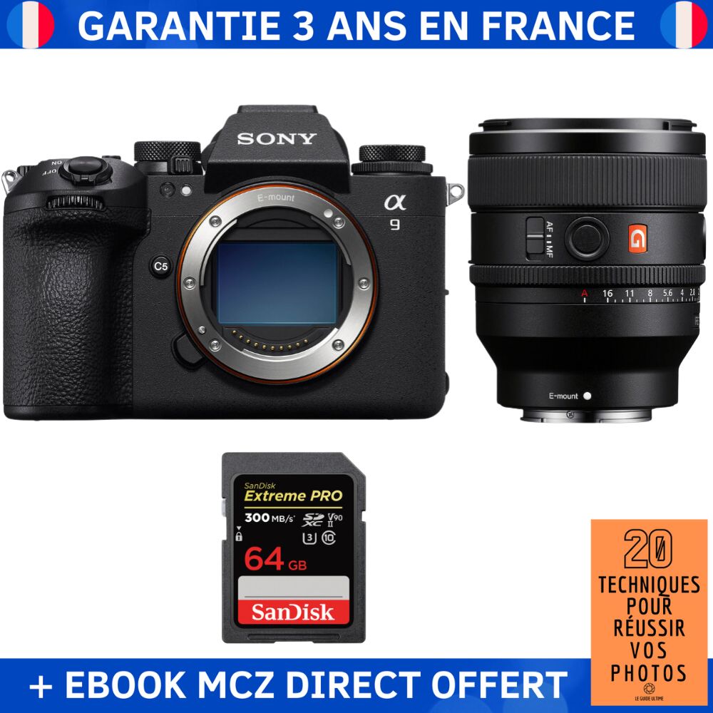 Sony A9 III + FE 50mm f1.4 GM + 1 SanDisk Extreme PRO UHS II SDXC 300 MB/ + Ebook '20 Techniques pour Réussir vos Photos' Appareil Photo Professionnel - vue 4