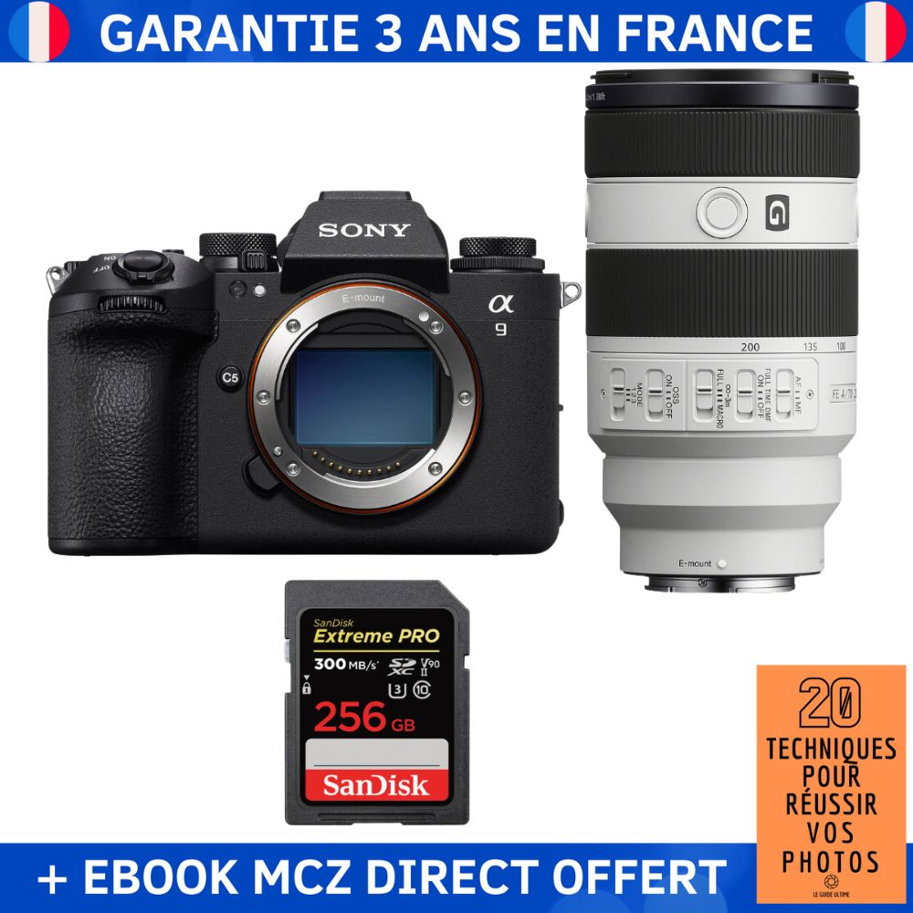 Sony A9 III + FE 70 200mm f4 Macro G OSS II + 1 SanDisk Extreme PRO UHS II SDXC 300 MB/ + Ebook '20 Techniques pour Réussir vos Photos' Appareil Photo Professionnel - vue 4