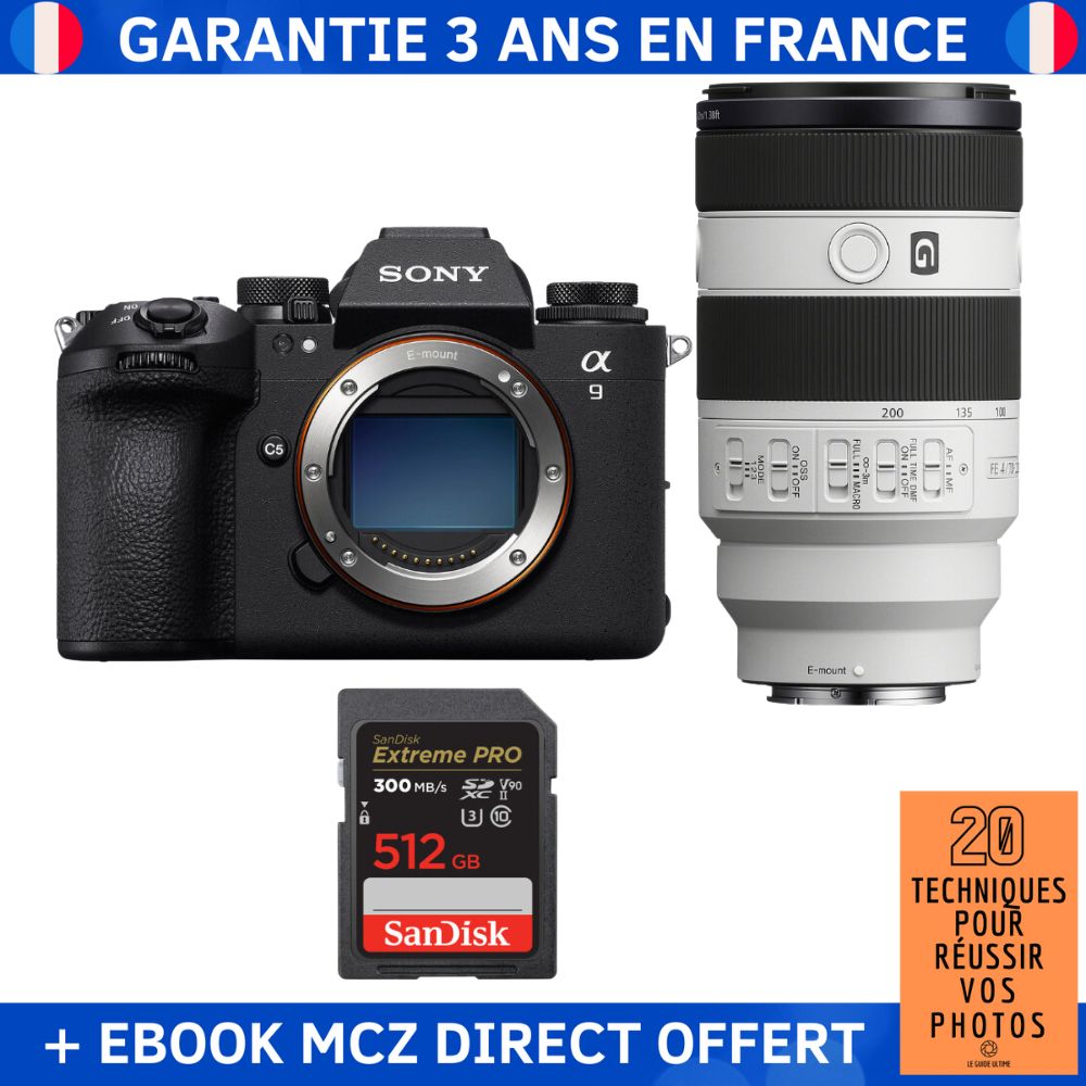 Sony A9 III + FE 70 200mm f4 Macro G OSS II + 1 SanDisk Extreme PRO UHS II SDXC 300 MB/ + Ebook '20 Techniques pour Réussir vos Photos' Appareil Photo Professionnel - vue 5