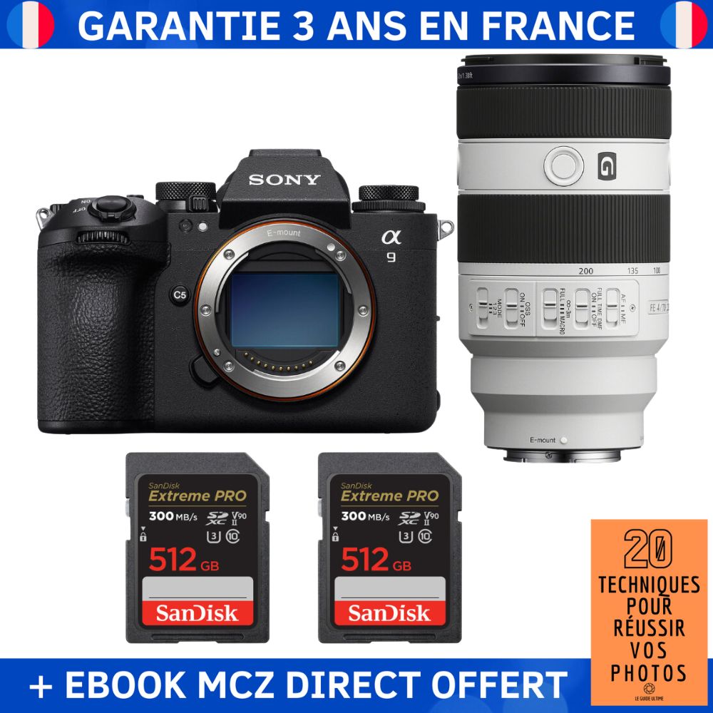 Sony A9 III + FE 70 200mm f4 Macro G OSS II + 2 SanDisk Extreme PRO UHS II SDXC 300 MB/ + Ebook '20 Techniques pour Réussir vos Photos' Appareil Photo Professionnel - vue 5