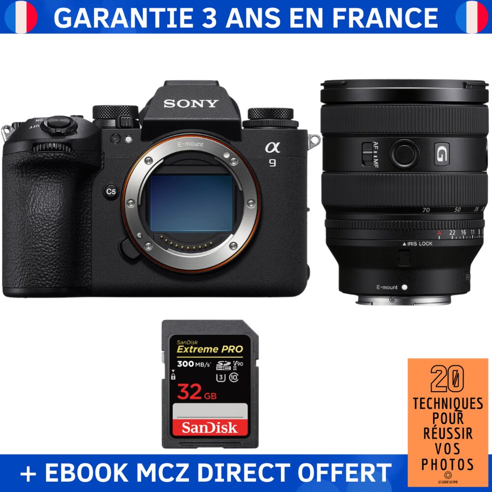 Sony A9 III + FE 20 70mm f4 G + 1 SanDisk Extreme PRO UHS II SDXC 300 MB/ + Ebook '20 Techniques pour Réussir vos Photos' Appareil Photo Professionnel - vue 5