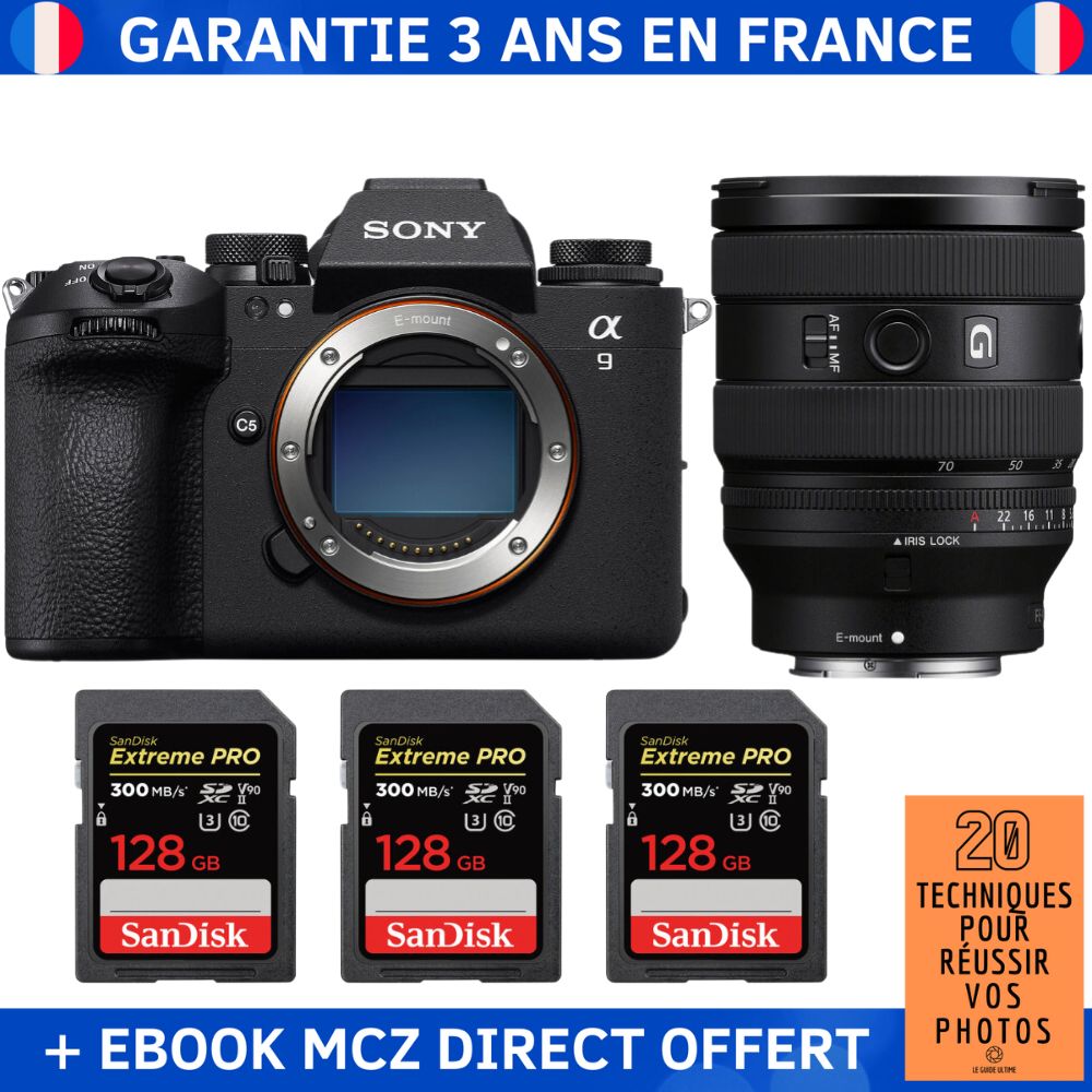 Sony A9 III + FE 20 70mm f4 G + 3 SanDisk Extreme PRO UHS II SDXC 300 MB/ + Ebook '20 Techniques pour Réussir vos Photos' Appareil Photo Professionnel - vue 4