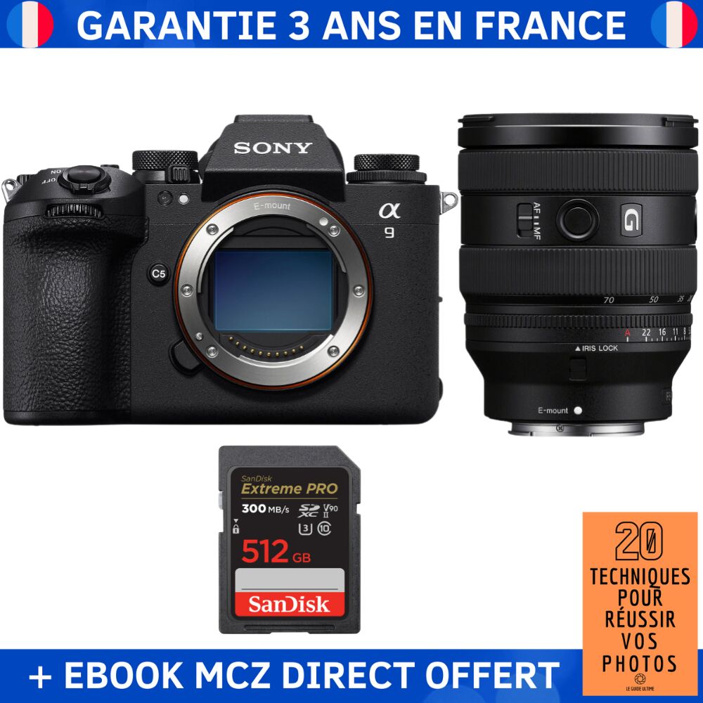 Sony A9 III + FE 20 70mm f4 G + 1 SanDisk Extreme PRO UHS II SDXC 300 MB/ + Ebook '20 Techniques pour Réussir vos Photos' Appareil Photo Professionnel - vue 4