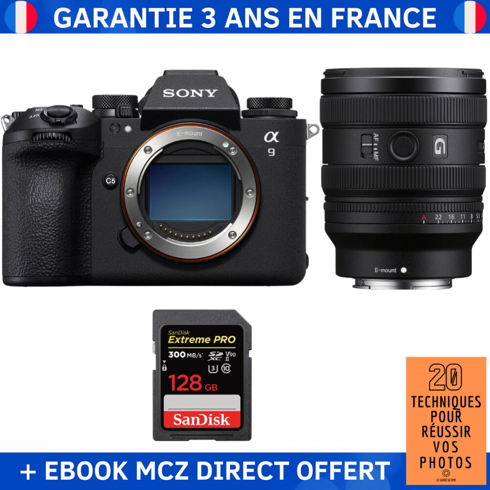 Sony A9 III + FE 24 50mm f2.8 G + 1 SanDisk Extreme PRO UHS II SDXC 300 MB/ + Ebook '20 Techniques pour Réussir vos Photos' Appareil Photo Professionnel - vue 4