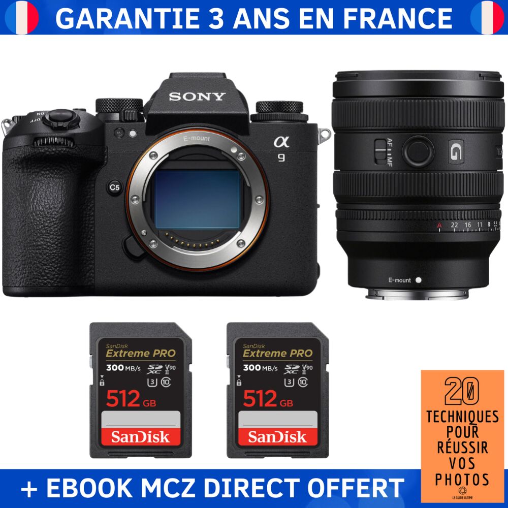 Sony A9 III + FE 24 50mm f2.8 G + 2 SanDisk Extreme PRO UHS II SDXC 300 MB/ + Ebook '20 Techniques pour Réussir vos Photos' Appareil Photo Professionnel - vue 4